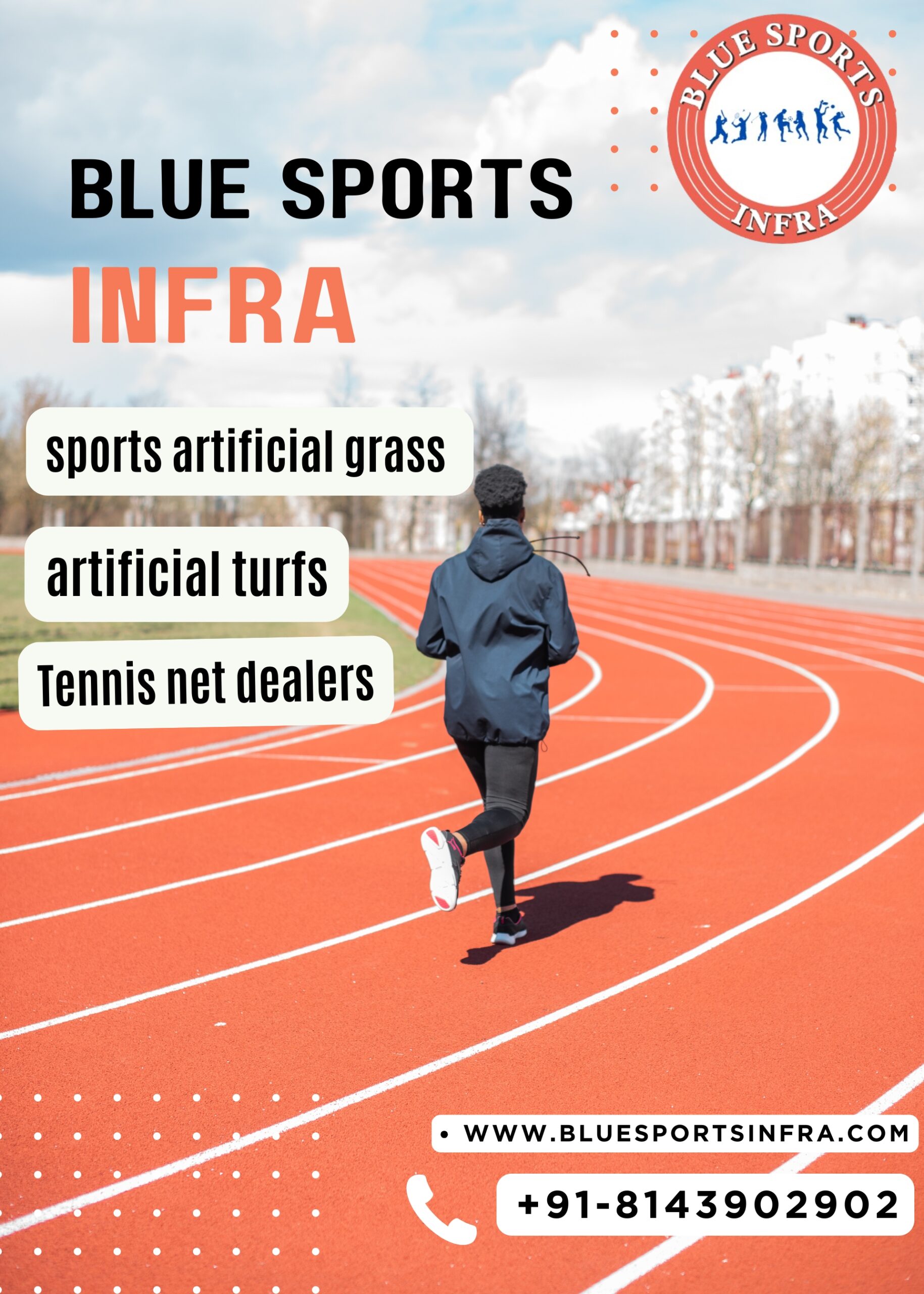 TOP ARTIFICIAL TURF INSTALLERS IN HYDERABAD – BLUE SPORTS INFRA, MADHAPUR, HYDERABAD