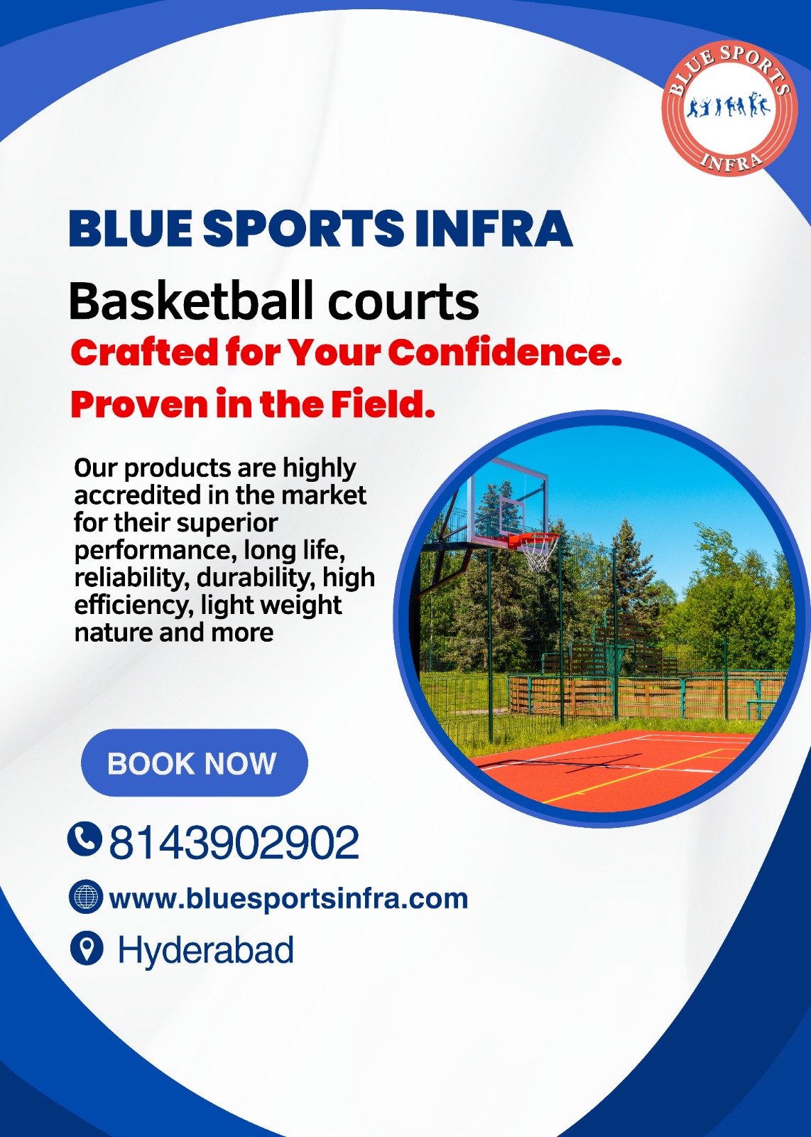 Top Turf and Garware Net Installer in Hyderabad | BLUE SPORTS INFRA, MADHAPUR, HYDERABAD