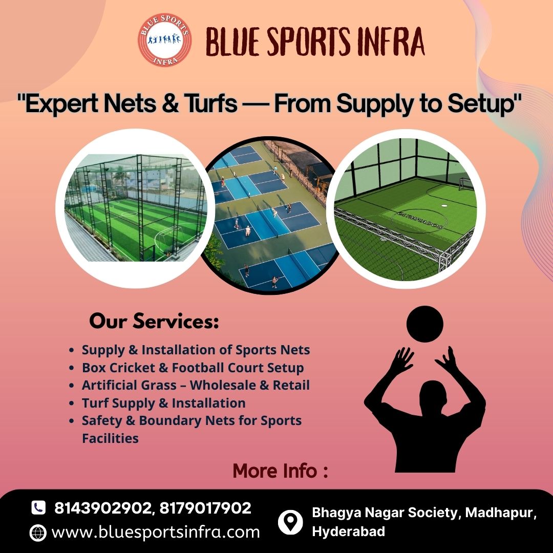 Sports Nets Manufacturer | Premium Sports Safety Nets by bluesportsinfra