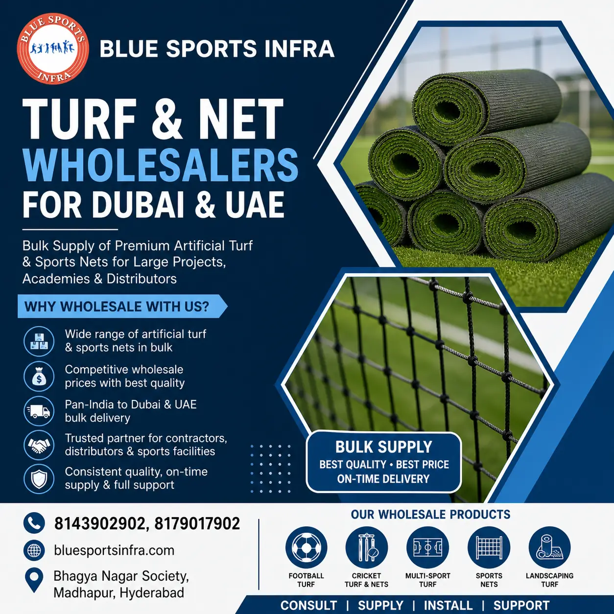 Turf and Net Wholesalers in Dubai & UAE: Complete Bulk Supply Guide