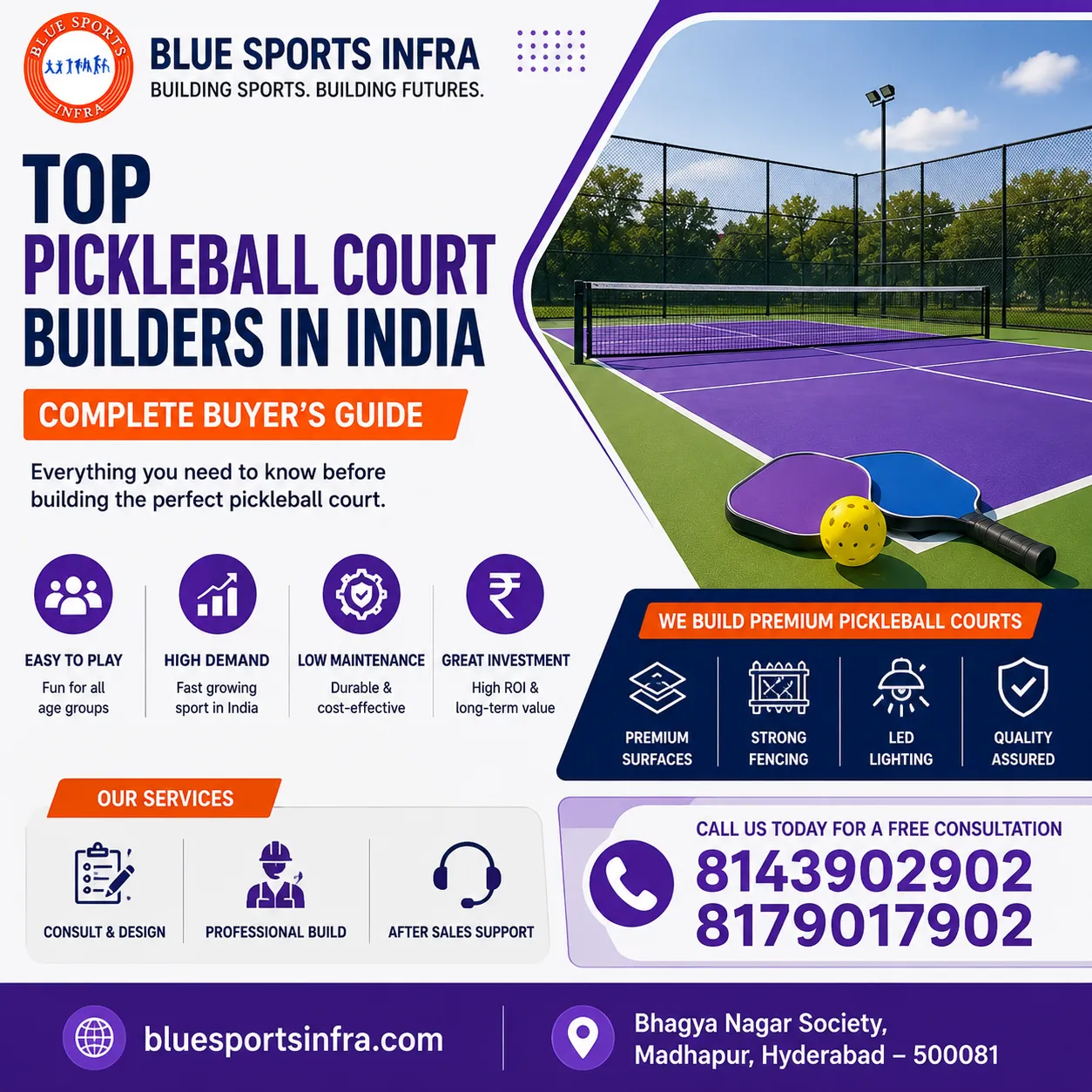 Top Pickleball Court Builders in India: Complete Buyer’s Guide